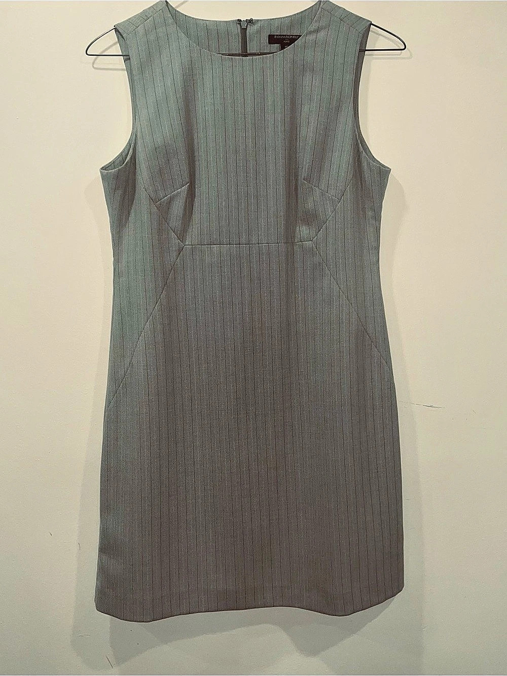 Banana Republic Pleated Mini Dress Gray Small